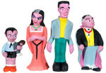 “THE MUNSTERS”-INSPIRED SPANISH SQUEAKER TOY SET.