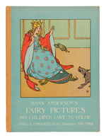 HANS CHRISTIAN ANDERSEN'S "FAIRY PICTURES" HARDCOVER COLORING BOOK.