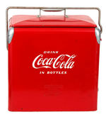 "DRINK COCA-COLA IN BOTTLES" EXCEPTIONALLY CLEAN PICNIC COOLER.