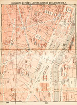 "INDEX OF STREETS AND PLANS OF PARIS" 1898 MAP BOOK.