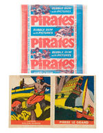 "PIRATES BUBBLE GUM WITH PICTURES" PACK/CARDS.