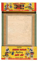 "DIXON MICKEY MOUSE MYSTERY ART SET EASEL DESK."