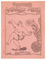 "FLEISCHER'S ANIMATED NEWS" 1936 IN HOUSE STUDIO PUBLICATION.