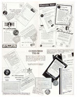 "THE LONE RANGER MERCHANDISING EXPLOITATION PUBLICITY SUPPLEMENT" FOLDER/POSTER W/PREMIUMS.