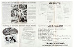 "THE LONE RANGER MERCHANDISING EXPLOITATION PUBLICITY SUPPLEMENT" FOLDER/POSTER W/PREMIUMS.