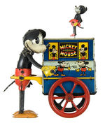 "MICKEY MOUSE" HURDY GURDY CLASSIC WIND-UP TOY BY DISTLER, GERMANY.