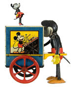 "MICKEY MOUSE" HURDY GURDY CLASSIC WIND-UP TOY BY DISTLER, GERMANY.