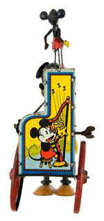 "MICKEY MOUSE" HURDY GURDY CLASSIC WIND-UP TOY BY DISTLER, GERMANY.