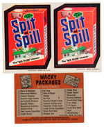 “WACKY PACKAGES 3RD SERIES” SET W/VARIANT STICKER.