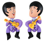 "THE BEATLES" INFLATABLE VINYL DOLL SET.