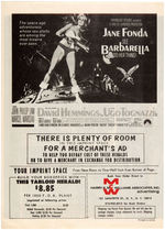 "BARBARELLA" ADVERTISING LOT.