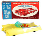 "THE MATTEL XP-1960 DREAM CAR."