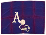 THE ALMENDARES SCORPIONS "CHAMPIONS" SATIN BANNER PAIR.