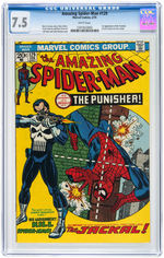 "AMAZING SPIDER-MAN" #129 FEBRUARY 1974 CGC 7.5 VF- - FIRST APPEARANCE OF THE PUNISHER.