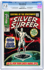 "SILVER SURFER" #1 AUGUST 1968 CGC 7.0 FINE/VF.