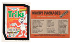 “WACKY PACKAGES 5TH SERIES” SET.