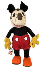 MICKEY MOUSE KNICKERBOCKER DOLL IN CHOICE CONDITION WITH TAG.