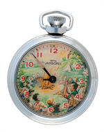 "SMITHS JAMBOREE BOY SCOUT ANIMATED POCKET WATCH.