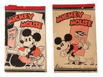 "MICKEY MOUSE" EARLY AND HISTORIC PENCIL TABLETS.