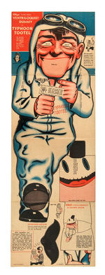 HOWIE WING CARDBOARD VENTRILOQUIST DUMMY WITH PROMOTIONAL FLYER.