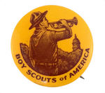 "BOY SCOUTS OF AMERICA" BUTTON FOR FIRST NATIONAL JAMBOREE.