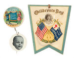 CHILDREN'S DAY THREE EARLY CELLULOID ITEMS.