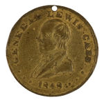 CASS 1848 SCARCE TOKEN IN SCARCEST VARIETY OF GILT BRASS.