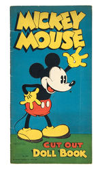 VERY RARE "MICKEY/MINNIE MOUSE CUT OUT DOLL BOOK."