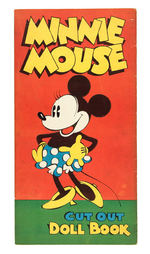 VERY RARE "MICKEY/MINNIE MOUSE CUT OUT DOLL BOOK."