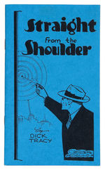 DICK TRACY "STRAIGHT FROM THE SHOULDER" ANTI-CRIME BOOKLET.