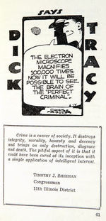 DICK TRACY "STRAIGHT FROM THE SHOULDER" ANTI-CRIME BOOKLET.