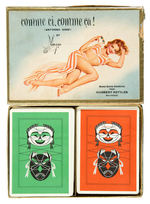 VARGAS DOUBLE PIN-UP CARD DECK IN ORIGINAL BOX.