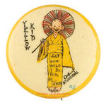 YELLOW KID AS "DE GEESER" RARE BUTTON #92 FROM HAKE COLLECTION & CPB.