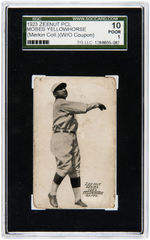 1923 ZEENUT PCL MOSES YELLOWHORSE (W/O COUPON) 10 POOR 1 (RICHARD MERKIN COLLECTION).