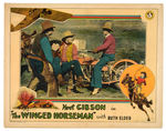 HOOT GIBSON “THE WINGED HORSEMAN” LOBBY CARD.