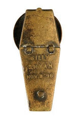 PRO-McKINLEY COFFIN LAPEL STUD OF BRYAN.