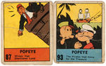 "POPEYE BIG LITTLE BOOK" STRIP CARD PAIR.