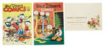 "WALT DISNEY'S COMICS AND STORIES" PROMOTIONAL SUBSCRIPTION MAILERS AND CHRISTMAS CARD.