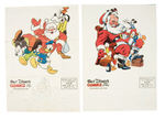 "WALT DISNEY'S COMICS AND STORIES" PROMOTIONAL SUBSCRIPTION MAILERS AND CHRISTMAS CARD.