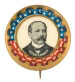 "ALTON B. PARKER" GRAPHIC AND UNLISTED BUTTON.