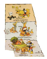 "MICKEY'S AND DONALD'S RACE TO TREASURE ISLAND" PREMIUM MAP PLUS 12 ISSUES OF TRAVEL TYKES WEEKLY.