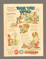 "MICKEY'S AND DONALD'S RACE TO TREASURE ISLAND" PREMIUM MAP PLUS 12 ISSUES OF TRAVEL TYKES WEEKLY.