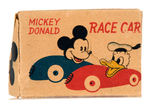 "MICKEY/DONALD RACE CAR" BOXED WIND-UP PAIR.