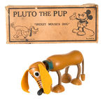 "PLUTO THE PUP" LARGE SIZE FIGURE BY FUN-E-FLEX WITH RARE BOX.
