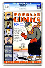 POPULAR COMICS #14 MARCH 1937 CGC 7.0 CREAM TO OFF-WHITE PAGES.