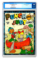 PUNCH AND JUDY COMICS #6 CGC 9.0 CREAM TO OFF-WHITE PAGES “D” COPY.