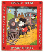 "MICKEY MOUSE PICTURE PUZZLES WITH TRAYS" RARE BOXED SET.