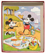 "MICKEY MOUSE PICTURE PUZZLES WITH TRAYS" RARE BOXED SET.