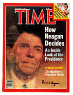 RONALD REAGAN SIGNED ISSUE OF TIME MAGAZINE.