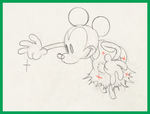 MICKEY'S MELLERDRAMMER PRODUCTION DRAWING SEQUENCE FEATURING MICKEY MOUSE.